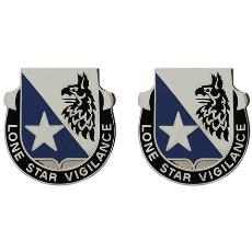 636th Military Intelligence Battalion Unit Crest (Lone Star Vigilance)